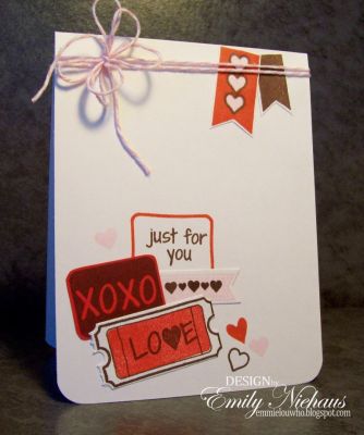 *Just For You
This card also uses minibanners2cut and ticket2stamp along with the matching dies.

TFL!
