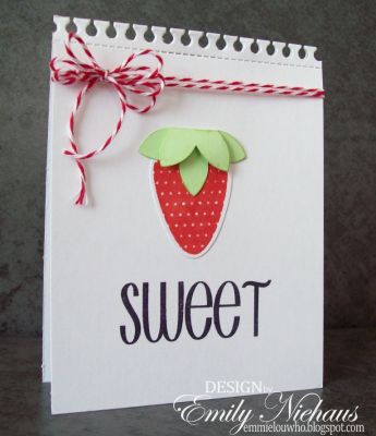 *Strawberry Thanks
I used the lights4Christmas set to create my strawberry and used the new notebook edge die for the top of my card.

TFL!
Keywords: lights4Christmas