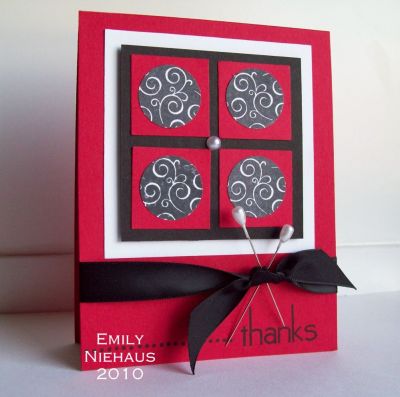 Thanks......
I just love that the circle stamps in this set match previously released sets!  The thanks sentiment is from the Thanks2you set.

TFL!

http://emmielouwho.blogspot.com/
Keywords: icons4us thanks2you