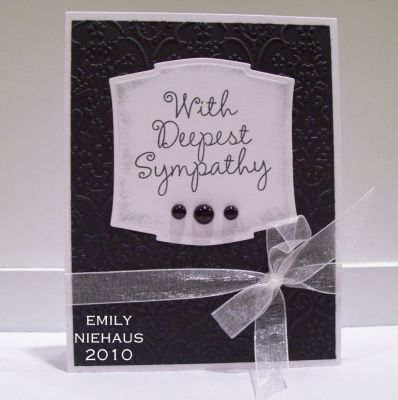 With Deepest Sympathy
I love that Stephanie made a set devoted to sympathy cards.  I find that they are the hardest to make.  This set has the PERFECT heartfelt words needed at those difficult times.  

TFL!

http://emmielouwho.blogspot.com/
Keywords: sympathy4you