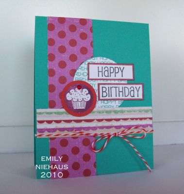 Happy Birthday, Cupcake!
For this card i used labes2use for the sentiment, icons4us for the cupcake and sentiments4circles for the happybirthday background circle.  I also used some patterned paper from Crate Paper's Snow Day collection, a teeny red rhinestone for the cherry on the cupcake and some red baker's twine from The Twinery!

TFL!

http://emmielouwho.blogspot.com/
Keywords: labels2use icons4us sentiments4circles