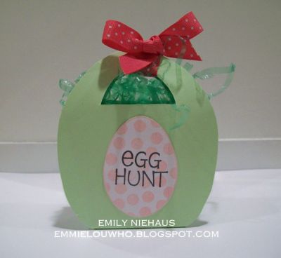 I thought this egg shaped goodie bag template would be perfect for the eggs2hunt set.  I think I may make these for my son's spring party at school.

TFL!

http://emmielouwho.blogspot.com/
Keywords: eggs2hunt