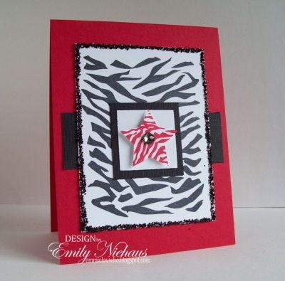 You Rock!
I have a friend who is wild about anything with animal print on it! I made this card for her because she just started a new job.  The inside reads, "You Rock"!  I used the zebra print from the animals4prints set and also the star and sentiment from the all4stars set.

TFL!

http://emmielouwho.blogspot.com/
Keywords: animals4prints all4stars