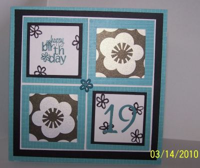 Birthday Card
I did this card for TechnoStamper's Monday Lunchtime Challenge 112.
Keywords: Birthday