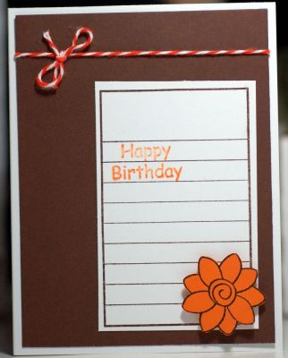 Happy Birthday
A quick & easy card I whipped up for my sil's birthday.
