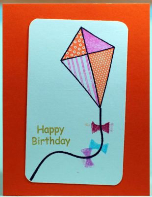 Happy Birthday
This card was a colloboration between myself and my daughter Maya.  She is 3 and already loves to stamp and make cards.  TSOL are some of her very favourite stamps to use!!
