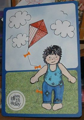 fly a kite birthday card
