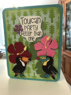 10th Anniversary Event - Toucan
Toucan card made during 10th Anniversary video
Keywords: Toucan, Tropical2Stamp Dies