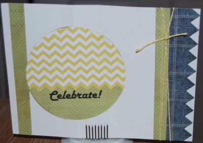 Celebrate! - inside
Sizzix Framellits-Stars
Stamps of Life-Chevron Dies
Patterned Paper-My Minds Eye
Font-Harlow Solid Italics
Other-twine, pop-dots
