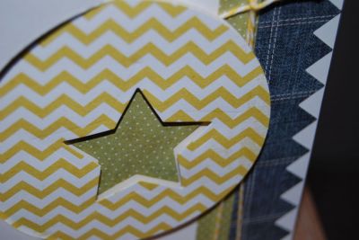 Celebrate! - Close-up of front
Shows patterned paper with pop-dots
