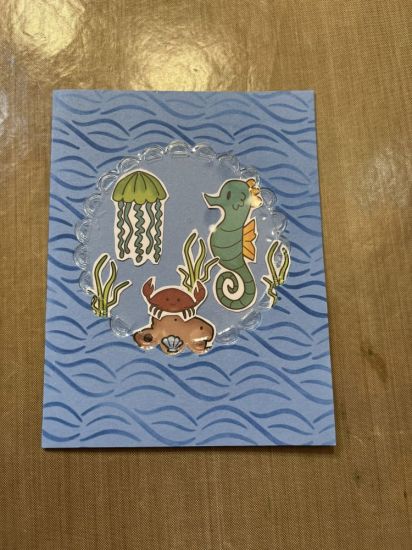 By the Sea Kit
Under the sea view with plastic on top

