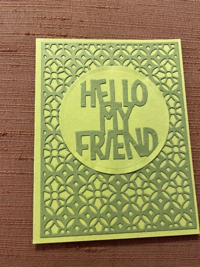 Keywords: BackgroundDies Hello My Friend from Circle Flip-It, Medallion Background