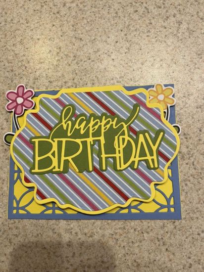 Keywords: Trendy Happy Birthday, Hey Friend Paper Pad & Flowers, Wedding Ring Background die