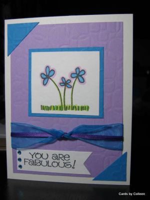 You are Fabulous!
These were from two free sets for club members, didn't know what category to put them under but I wanted to post it. It's my favorite color combination.
