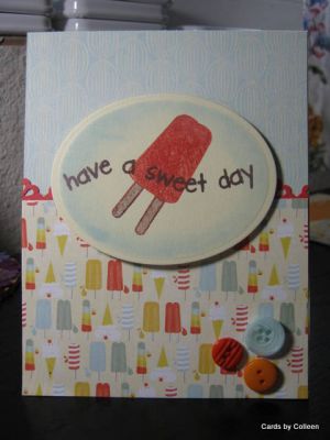 Sweet Day
Got some new dp with popsicles so of course I had to use my popsicle stamps!
