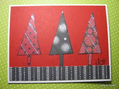 Tree Joy
This is an unusual color choice for Christmas but it's sparkly and glittery which hopefully evokes the season.
