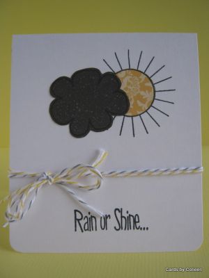 Rain or Shine
Do I put this in kites2fly for the cloud? Or summer4fun for the sun? Or umbrella4you for the sentiment? Oh well, they were all used!!
