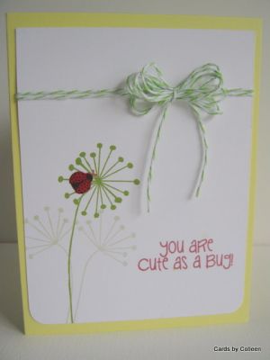 Cute Bug
Quick card, I like the clean and simple look. Also used thanks2you for flowers.
Keywords: thanks2you