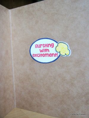 Popping Popcorn - inside
Inside of card
