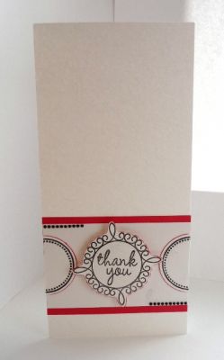 Simple Thank you
Very simple & easy card but I loved the results! 
