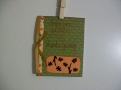 Thanksgiving
I used three differrent stamp sets for this card...the paper is from DCWV
