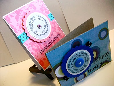 Pink and Blue cards
Cards created for SRM Sticker challenge!

Love these stamps! 
More details can be found on my blog here 
http://alifeunrehearsed2.blogspot.com
