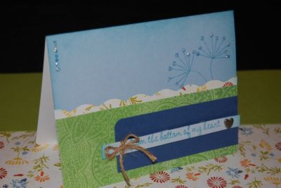 From the bottom of my heart
Simple card...This one could be one of those 30seconds cards in 5mis
