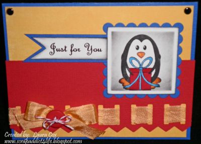 Penguin Presents
Bday card made with Penguins4Christmas
Keywords: Penguins4Christmas