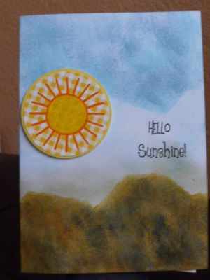 Hello Sunshine!
Made with summer4fun stamps.
