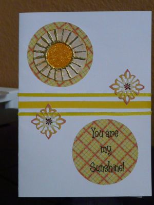 YAMS!
You Are My Sunshine card made with stamps from summer4fun set.

