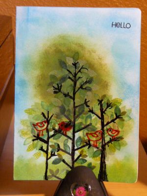 Soft Trees
Created with various Tim Holtz distress inks, Sakura pens & Trees2build stamps
