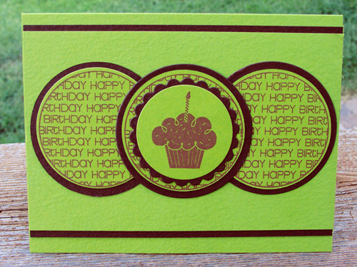 Happy Birthday Cupcake
The Stamps of Life Stamps: sentiments4circles & happybday2you
Ink: Clearsnap
Dies: Spellbinders

Keywords: sentiments4circles happybday2you
