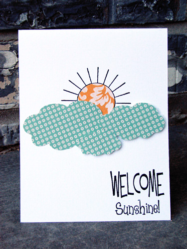Welcome Sunshine
Stamps: The Stamps of Life (Summer4Fun, Kites2Fly)
Pattern :October Afternoon
Adhesives:Scrapbook Adhesives by 3L™ (3D Foam Squares, EZ Runner)
Cloud dies: MFT
Card stock: White
Keywords: The Stamps of Life, October Afternoon, Summer4Fun, Kites2Fly