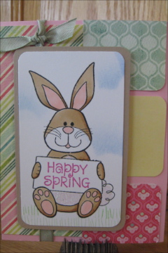 Happy Spring
Card made using a sketch I saw online. Bo Bunny Papers and coppices used.
Keywords: bunny 4 easter, card, spring