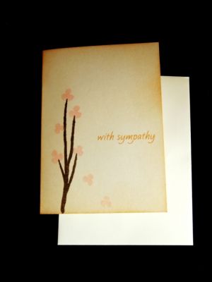 Falling Cherry Blossoms Card
