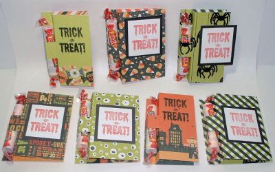 Halloween Classroom Treats
I found a great little video for how to make these "Smartie" holders and since I don't really decorate or do anything "Halloween" this little stamp set came in some use for me.  I made these treats for my 5th graders this year.  I'm sure they'll love them!

To see how I made them, visit my blog: http://stephaniemino.blogspot.com/2010/09/halloween-treats-for-my-classroom.html
Keywords: Halloween