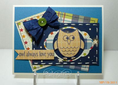 Owly Love
This set is just absolutely adorable!!!  Never thought I would like owls, but the sentiments are just perfect!
