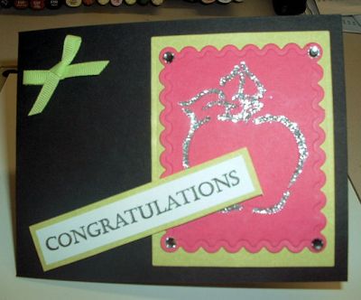 Tiff's Congrats
I made this card for a friend who landed a teaching position that she wanted.  The sentiment on the inside was the first stamp I used from "the {stamps} of life" and Stephanie.  I just love her stamps!!!
Keywords: youare2kind