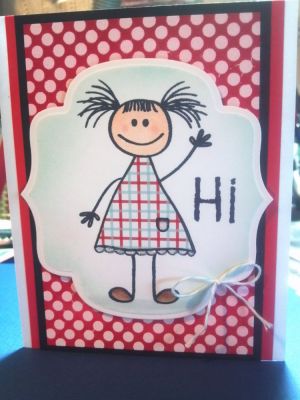 Hi from Katie2love
Love this background stamp and am growing even more found of cute Katie stamp!! Hope you like it.
