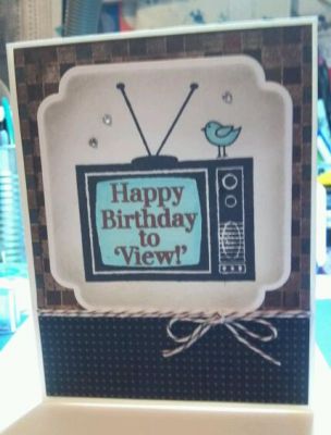 Hoping this will be a masculine enough card for my brother??
