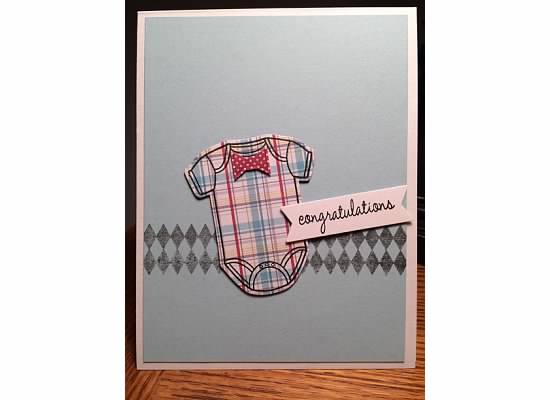 Baby Boy Onesie Congrats
