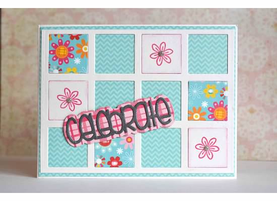 Baby Girl Celebration
Keywords: sizzix windows die set celebrate word die guava ink baby girl