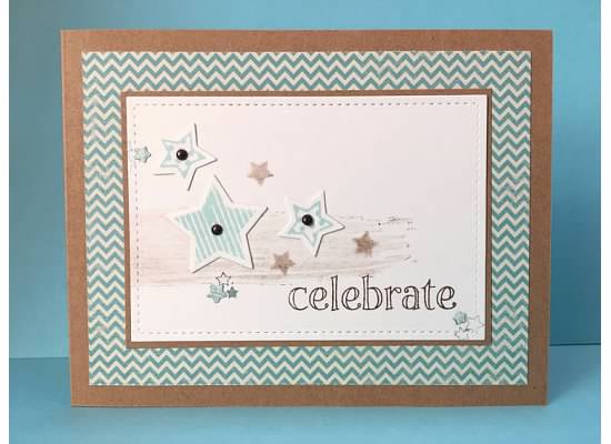 Celebration Stars
Keywords: stars4you, star dies, brushstrokes2stamp, Sizzix words & tags stamp, cornflower, chocolate ink, celebrate
