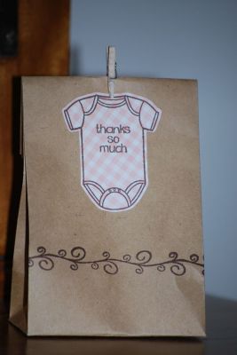 Baby Shower "Thank You" gift
I made these to continue the onesie theme from the invitations.
