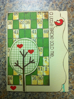 Birthday Card
Birthday Card for my dad using paper by Sassafrass Lass and the Trees2Build set.  Pop dots under bird and tree add dimension.  Love this set!
