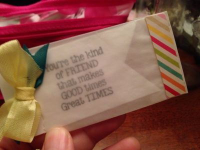Mini Glassine Bag & Tag
