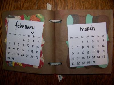 My Bag Book Calendar gift for childcare clients
