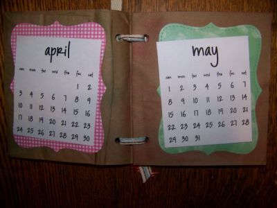 My Bag Book Calendar gift for childcare clients
