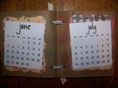 My Bag Book Calendar gift for childcare clients
