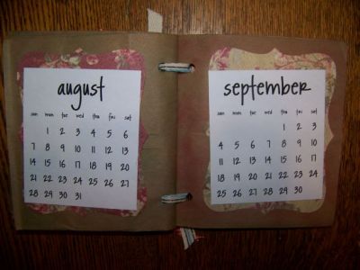 My Bag Book Calendar gift for childcare clients
